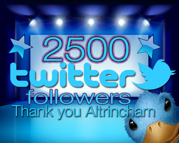 2500 Altrincham Twitter followers.